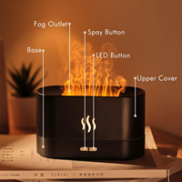 Humidificateur d'air électrique commercial pour hôtel, diffuseur d'arômes d'huiles essentielles noir