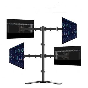 Quad Monitor Stand Arm <b>Bracket</b> for 4 LCD LED Monitors Extendable Desk with 90 Degree Tilt Angle for 32 Inches Screens New Stock - Product Image 4