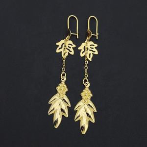 Prix de gros JXX Boucles d'oreilles massives plaquées or style classique, bijoux tendance pendantes pour femmes - Product Image 3