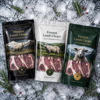 Sacs de conservation alimentaire scellés sur trois côtés pour viande congelée, multi-styles, pour agneau, porc, steak
