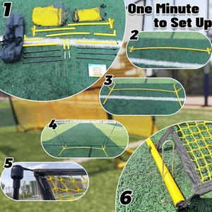 Red de Rebote de Fútbol Plegable para Exteriores, Resistente, de Acero, 2 en 1, para Entrenamiento de Fútbol en el Patio Trasero - Product Image 3