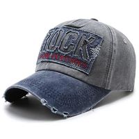 Gorra de Béisbol Vintage de Algodón Lavado con Parche de Letras Bordado, Estilo Desgastado, Ajustable, Tipo Dad Hat, Logotipo Personalizado, MOQ Bajo para Hombres y Mujeres