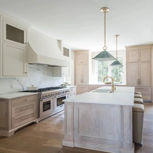 RTA Flat door frame structure solid wood fitted kitchen cabinet