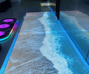 Système de projection interactive au sol pour aire de jeux intérieure, projecteur publicitaire holographique 3D avec capteur de mouvement, 2x3m+2x6m 1024x768 - Product Image 4