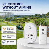 Prise de télécommande RF longue portée pour pompes à eau compatibles, AC 220V, accessoire d'irrigation de jardin