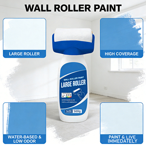 Peinture murale inodore à base d'eau, peinture latex blanche pour intérieur, peinture à rouleau transfrontalière en gros pour usage domestique - Product Image 5