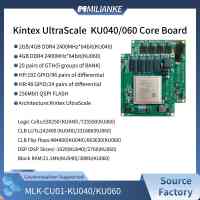 Carte mère AMD-Xilinx Kintex UltraScale Series MLK-CU01-KU040/KU060, 4 Go DDR4, 256 Mo QSPI FLASH, OS Linux, 20 transceivers GTH