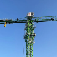 Équipement de levage de construction professionnel WA7020-10, capacité 10t, portée 200m, couple 1600kNm pour usine industrielle