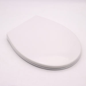 Ensemble de couvercle de siège de toilette rond blanc de haute qualité européen, à un bouton, à dégagement rapide, forme O, universel, fermeture lente - Product Image 3