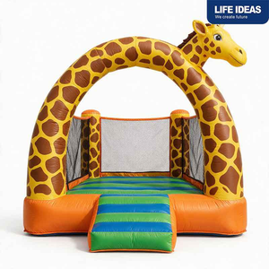 Mini château gonflable avec double toboggan, jeux de saut pour enfants en plein air et en intérieur, idéal pour les fêtes d'enfants, en vente - Product Image 6