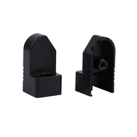 Pièces de caméra usinées CNC sur mesure, anodisées noires, en tôle d'aluminium Al6061, sablées, surfaces lisses en aluminium CNC