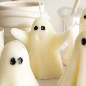 Velas Aromáticas con Forma de Fantasma Blancas para Regalo, Decoración de Halloween para el Hogar, Velas para Fiestas, Decoración de Mesa para Dormitorio - Product Image 4