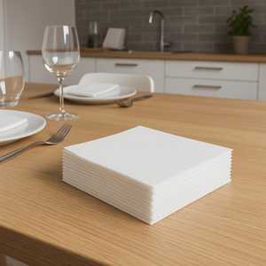 Tovaglioli di Carta Usa e Getta BulkySoft 33x33 Cm Bianchi Morbidi per Uso in Cucina - Product Image 5