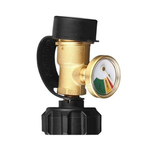 Régulateur de gaz propane en laiton, connecteur en Y avec manomètre pour réservoir de propane - Product Image 5