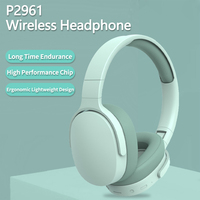 P2061 headphone TWS musik nirkabel penjualan laris earphone Stereo HiFi Headset Gaming Over Ear OEM