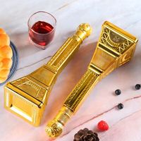Bouteille de vin personnalisée en verre cristal en forme de tour de 500 ml, fabriquée en Chine, avec bouchon en liège