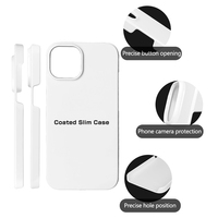 Coque de téléphone portable personnalisée en PC rigide par sublimation, coque vierge pour designer, coques de téléphone 3D par sublimation pour iPhone 14 15 16 17 Pro