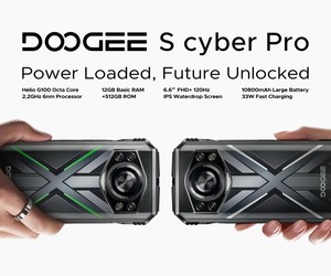 DOOGEE S <span class=keywords><strong>Cyber</strong></span> Pro teléfono resistente 12GB 512GB Helio G100 6,6 ''FHD + 120Hz IPS 10800mAh Batería grande 33W carga NFC Android 14 - Product Image 4