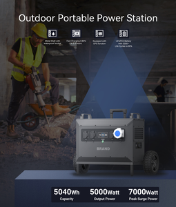 สถานีไฟฟ้าพกพาสำหรับใช้งานกลางแจ้ง E-Nice Solar พร้อมระบบ MPPT ความจุ 3072Wh คลื่นไซน์บริสุทธิ์ ช่องเสียบจุดบุหรี่ และล้อขนาดใหญ่ รุ่น L3/L5 แบตเตอรี่ความจุสูง - Product Image 6