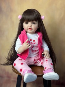 Yeezwood Bambola Reborn Femmina con Funzione Parlante Corpo in Silicone e Vinile 55cm 22 Pollici Realistica Principessa Bebe Giocattolo da Bagno per Bambine - Product Image 4