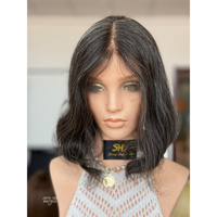 Perruques en cheveux humains SHY Medical, Lace Front, avec ligne de cheveux réaliste, en cheveux humains doux, pour remplacement capillaire en cliniques et usines