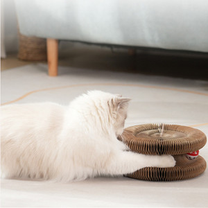 Kedi Akordeon Oyuncak Kediler Tırmalama Direği Top Parkuru Eğlenceli Zeka Geliştirici Eğitici Sihirli Org Kedi Tırmalama Tahtası Oyuncak - Product Image 3