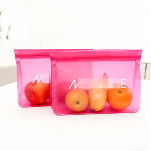 Transparent Pink PEVA Cosmetic Bag Zipper <b>Makeup</b> Pouch Waterproof toiletry <b>Case</b> Custom Logo - Product Image 2