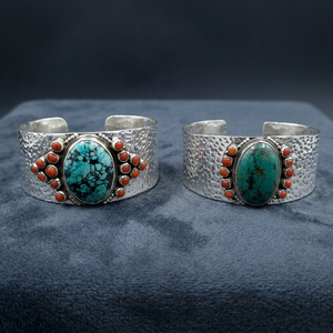 RAMAVATI GEMS Bracelet jonc tendance pour femme en argent sterling 925 avec turquoise naturelle ovale sertie clos, fait main, idéal pour cadeau ou événementiel - Product Image 3