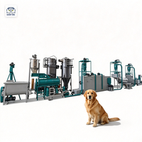 Ligne de production d'aliments pour chiens : Machine de fabrication de croquettes humides avec unité de refroidissement pour usine, solution clé en main, tension personnalisée