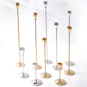 Bougeoirs de luxe en <span class=keywords><strong>laiton</strong></span> <span class=keywords><strong>doré</strong></span>, décoration intérieure, porte-bougies - Product Image 6