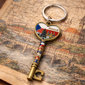 Llavero de Aleación de Zinc con Diseño de Praga, Llavero Metálico Giratorio con Mosquetón, Recuerdo de la República Checa, Regalo para <span class=keywords><strong>Turismo</strong></span> - Product Image 4