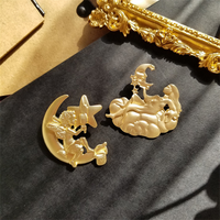 Vente en gros Europe Cupidon Rome Antique Commerce Extérieur Nouveau Créatif Rétro Egypte En Relief Cupidon Or Mat Doux Épinglette Badge