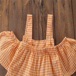 Las niñas de algodón de moda Top con volantes pantalones cortos lindo bebé Europa y los Estados Unidos versión chica traje - Product Image 4