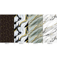 Nouvelles plaques UV haute brillance imitation marbre, feuilles de plastique flexibles pour la décoration intérieure avec des matériaux avancés