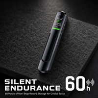 Enregistreur vocal numérique en métal, longue autonomie, réduction de bruit HD, enregistrement audio USB WAV pour réunions, conférences, interviews