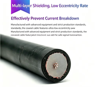 CYXS RG174 American Standard 50 Ohm Solid Conductor Coaxial Cable Assembly Oxygen Free Pure Copper Double Shielding