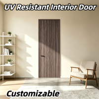 Porte en aluminium sans formaldéhyde avec âme remplie de graphène, ignifuge, résistante à l'humidité et au soleil