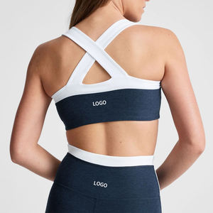 Ensembles de yoga personnalisés, soutien-gorge de sport à encolure en cœur et bloc de couleurs pour femmes, vêtements de yoga confortables, vêtements de sport - Product Image 5