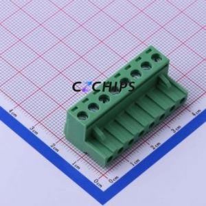 KF2EDGK-5.0-8P Plug-in Terminal Block P=5mm Connector ( Connector Type: Plug )( Construction: 1x8P )( Pitch: 5mm ) - Product Image 1