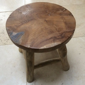 Beau <span class=keywords><strong>tabouret</strong></span> rustique fait à la main/traite en bois dur/Shabby Chic robuste - Product Image 3