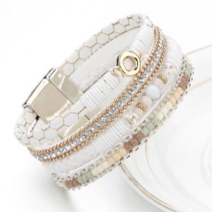 Punk <b>Leather</b> <b>Bracelet</b> Strategic Factory Direct Wholesale Waterproof Property Holiday Gift for Women Vacuum Melted Steel - Product Image 4