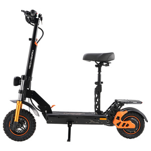 EU Stock 800W 48V 18Ah 45km/h TWOFISH V5 MAX Electric <b>Scooter</b> Front 11 inch & Rear 10 inch Tires with Seat - Product Image 4