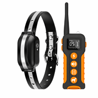 Collier de dressage automatique anti-aboiement et télécommandé pour chiens et chats PD 518 AI avec portée de 1000 m, design moderne et luxueux
