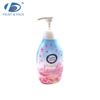 Étiquettes thermorétractables personnalisées en PVC imprimées pour emballages plastiques de détergents et de savon liquide pour les mains