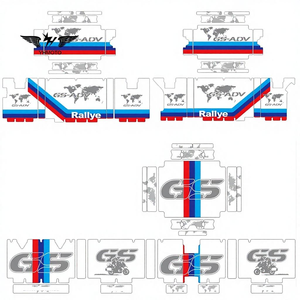 Pegatinas de Aluminio Impermeables para Caja Lateral Superior de Motocicleta BMW R1200GS GSA R1250GS ADV Adventure GSADV - Product Image 2