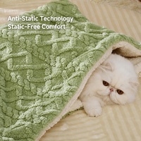 Couverture Douillette Réversible en Taffetas 100% Polyester pour Animaux de Compagnie – Douce, Moelleuse, Chaude, Lavable en Machine, Toutes Saisons, pour Lit d'Intérieur Chat et Chien – Vente en Gros