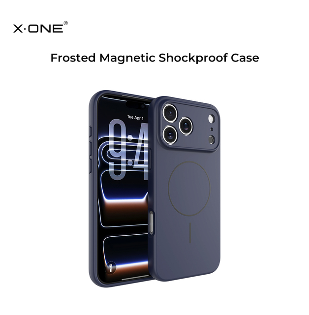 X.ONE Matte Silicone Magnetic Phone Case for iPhone 17 18 Pro Max Anti Fingerprint Shockproof Raised Camera Protection Cover