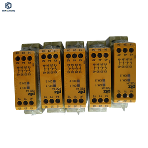 Dispositivo de Control de Relé de Seguridad PZE X4, 24 VCC, 4 Contactos NO, Módulo de Circuito de Seguridad para Automatización de Maquinaria - Product Image 1