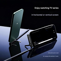 Support invisible 2-en-1 et support de téléphone pliable avec câble de charge rapide 5A Type-C vers Type-C pour imprimante et appareils mobiles