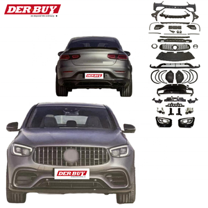Pour <span class=keywords><strong>Mercedes</strong></span> Benz <span class=keywords><strong>GLC</strong></span> <span class=keywords><strong>coupé</strong></span> C253 2020 2021 <span class=keywords><strong>2022</strong></span> GLC63 AMG voiture Auto avant pare-chocs arrière diffuseur accessoires Kit de carrosserie - Product Image 2